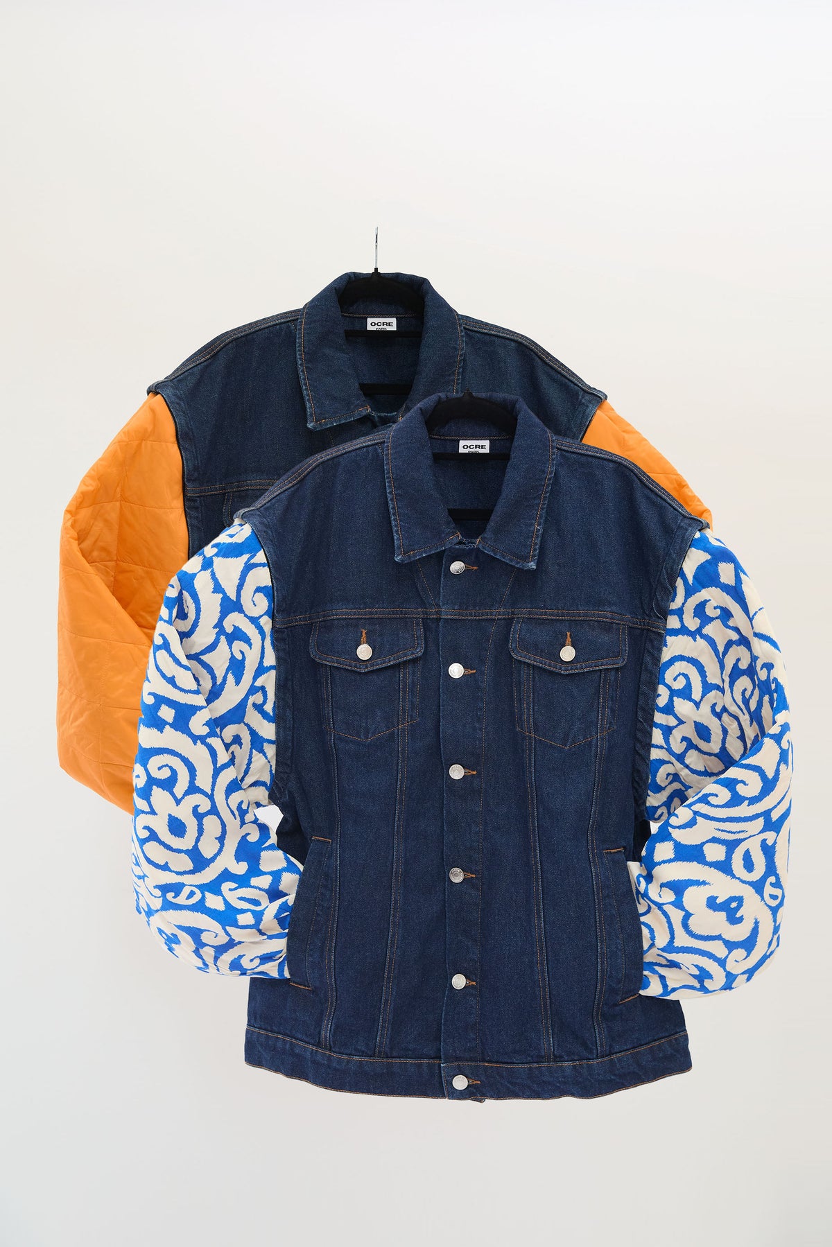 Brut manche bleu orange