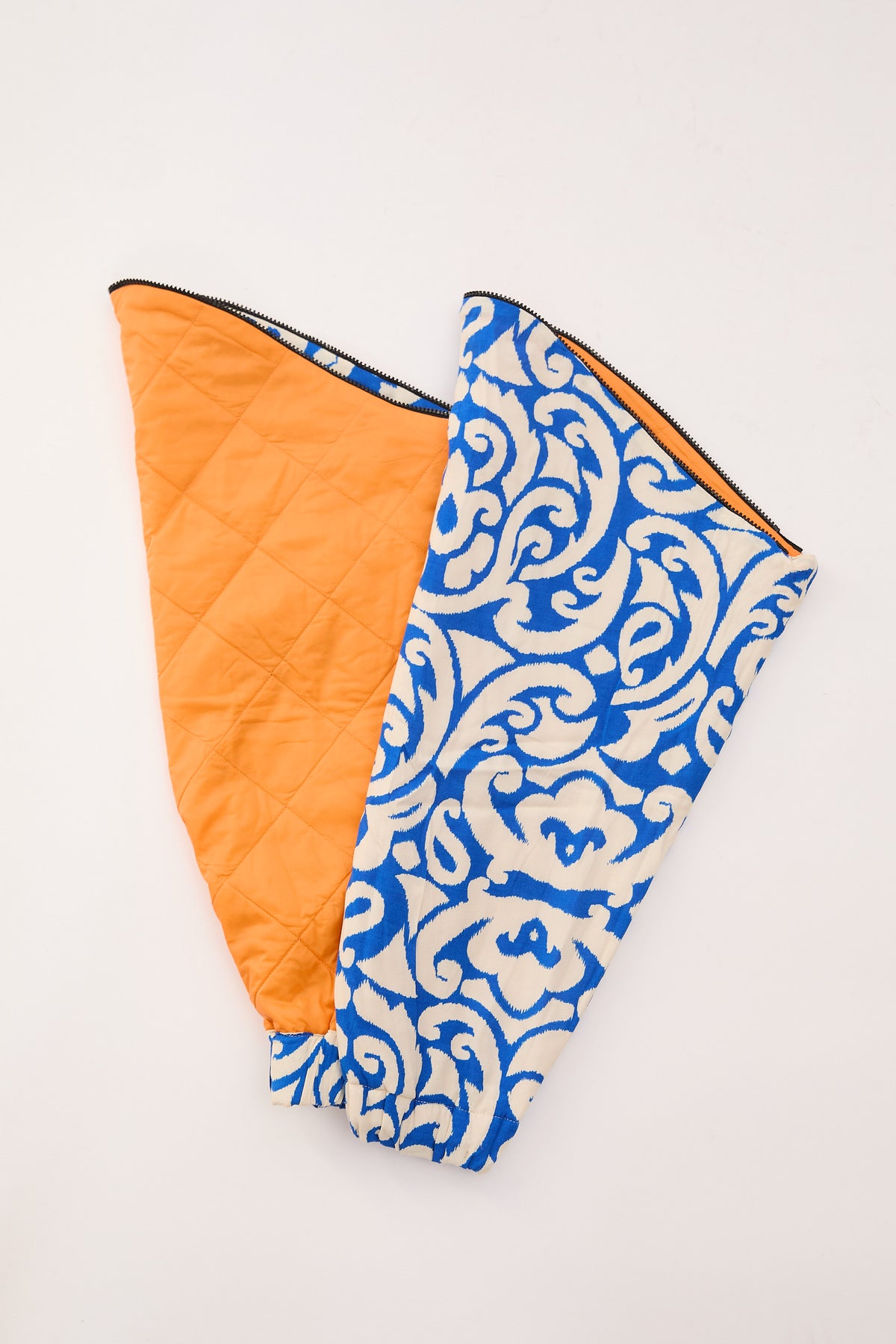 manche bleu orange