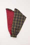 manche tartan bordeaux
