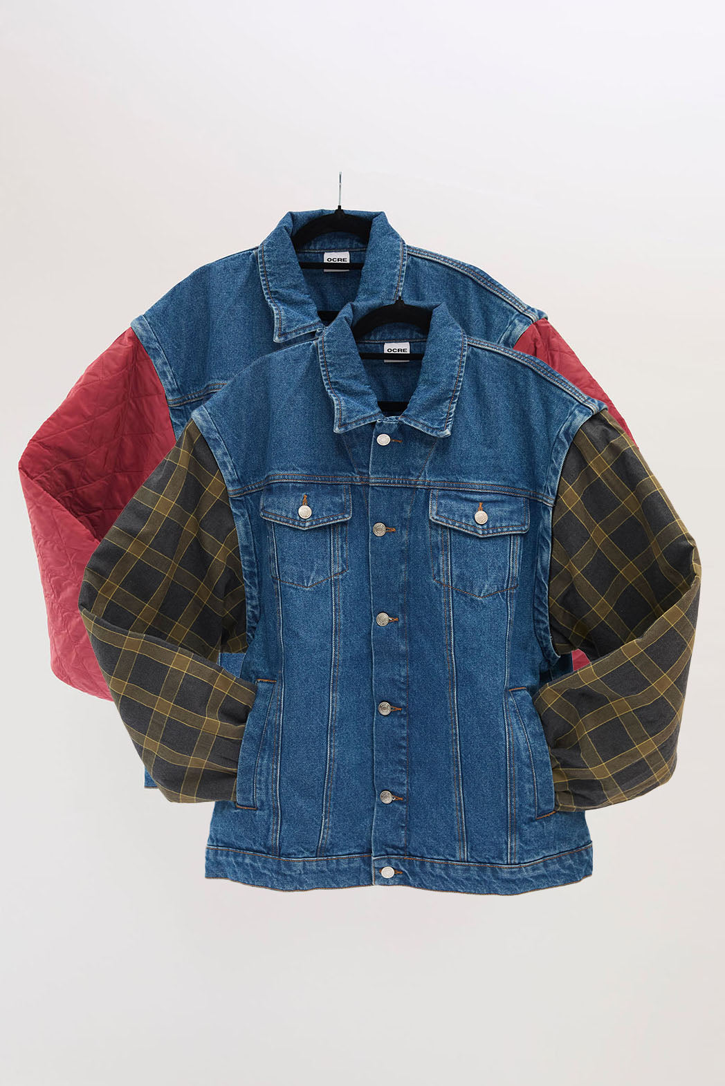 blue manche tartan bordeaux